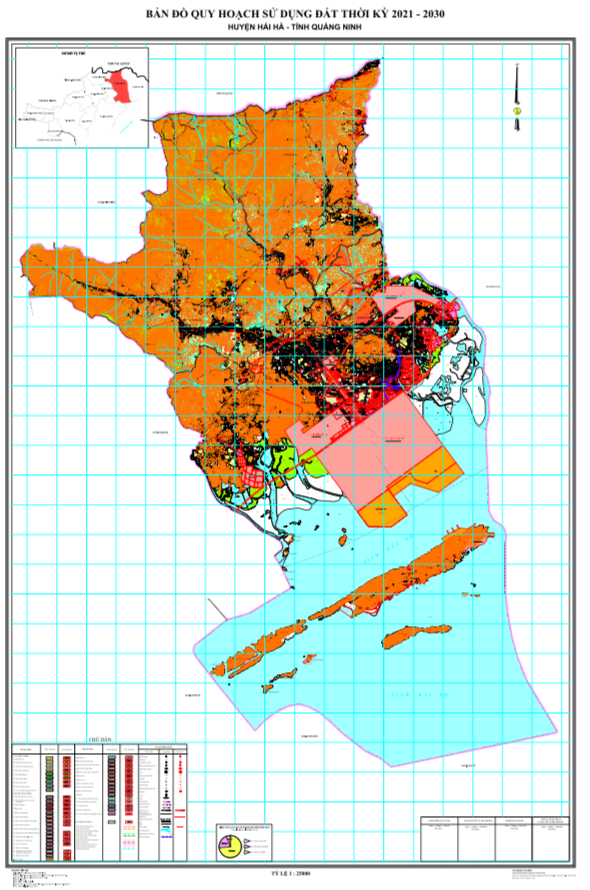 Bản đồ quy hoạch sử dụng đất Huyện Hải Hà đến năm 2030