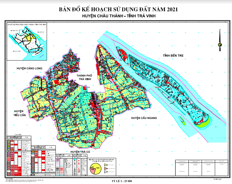 Bản đồ quy hoạch sử dụng đất Huyện Châu Thành đến năm 2021