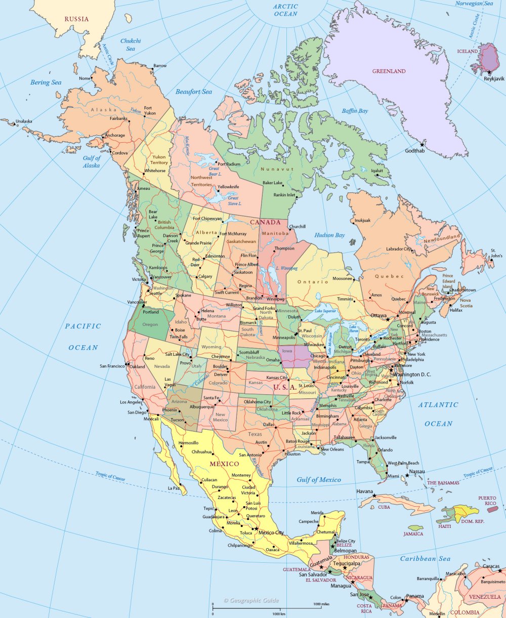 Khám Phá [Siêu Tổng Hợp] Bản Đồ Châu Bắc Mỹ (North America Map) Phóng To Năm  2023 - Saa.Edu.Vn