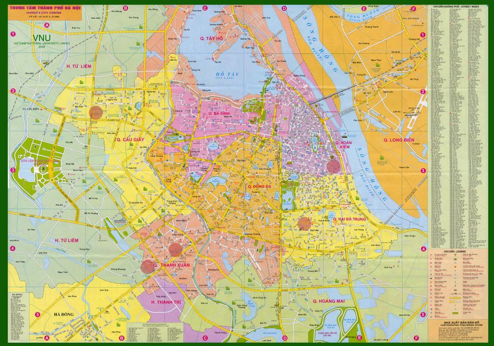 Bản đồ quy hoạch giao thông tại thành phố Hà Nội
