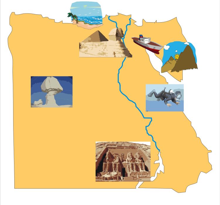 Bản đồ du lịch Ai Cập