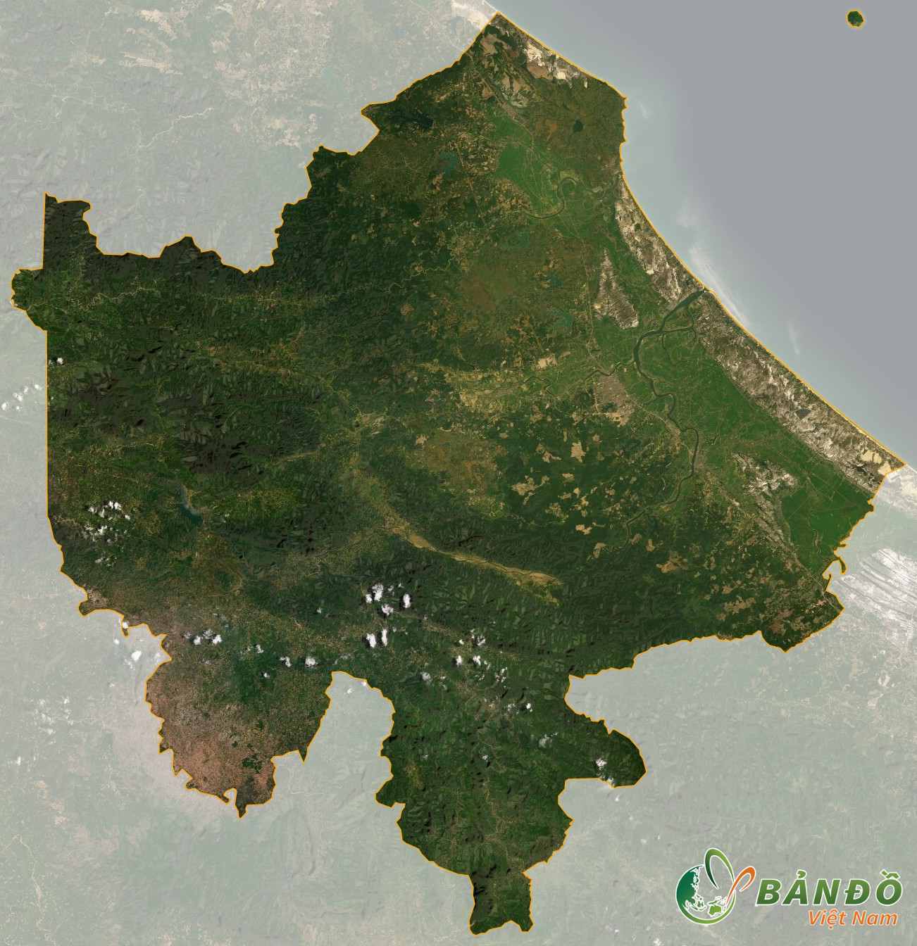 Bản đồ vệ tinh tỉnh Quảng Trị