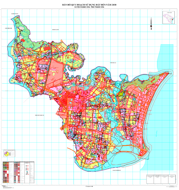 Bản đồ quy hoạch sử dụng đất Huyện Hoằng Hoá đến năm 2030