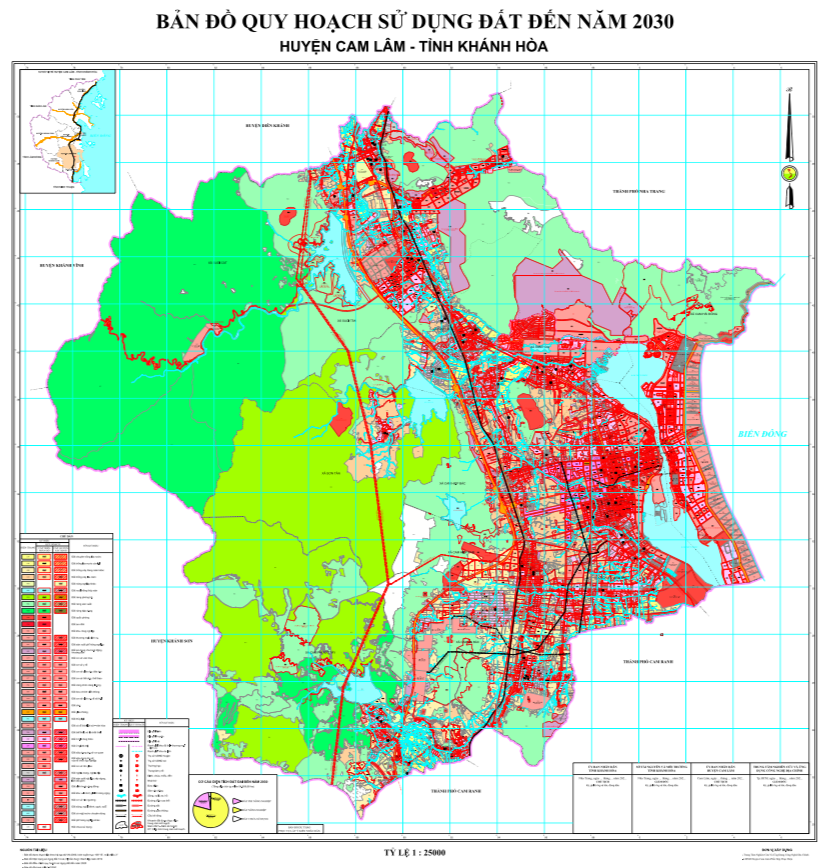 Bản đồ quy hoạch sử dụng đất Huyện Cam Lâm đến năm 2030