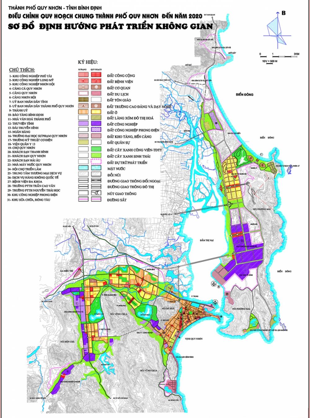 Bản đồ quy hoạch thành phố Quy Nhơn tại tỉnh Bình Định