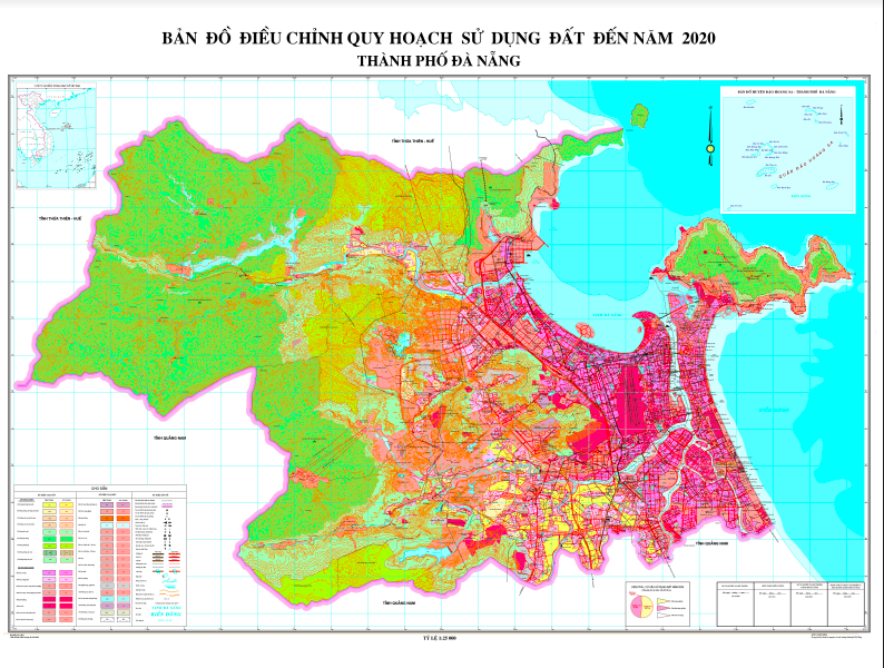 Bản đồ quy hoạch sử dụng đất Thành phố Đà Nẵng mới nhất