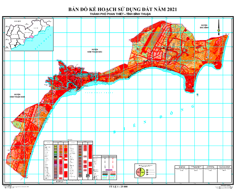 Bản đồ quy hoạch sử dụng đất Thành phố Phan Thiết năm 2021