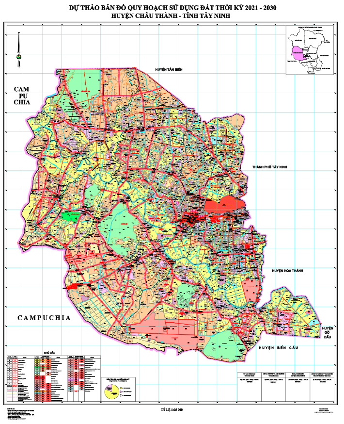 Bản đồ quy hoạch sử dụng đất Huyện Châu Thành đến năm 2030