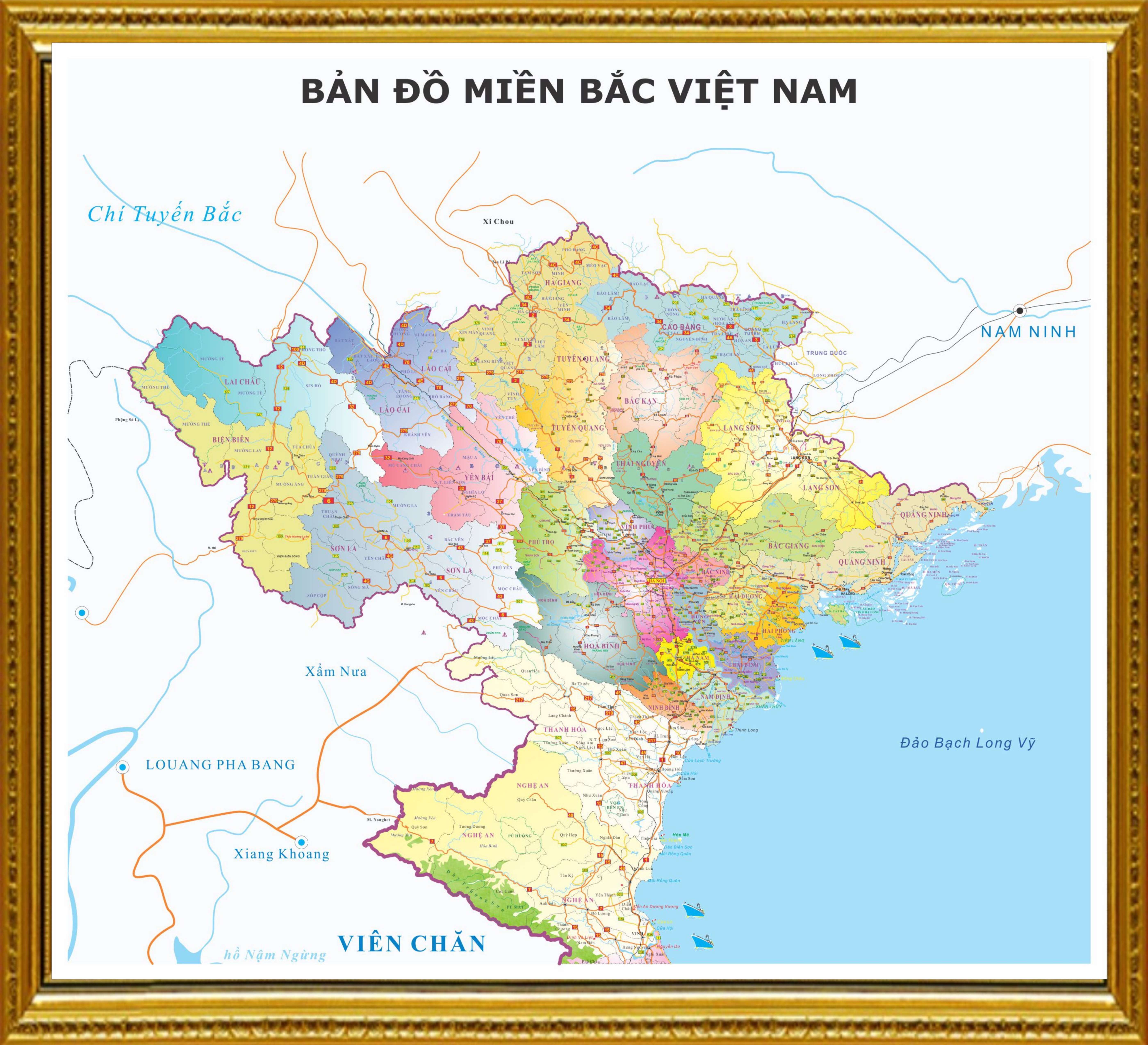 Bản đồ các tỉnh Miền Bắc tại Việt Nam