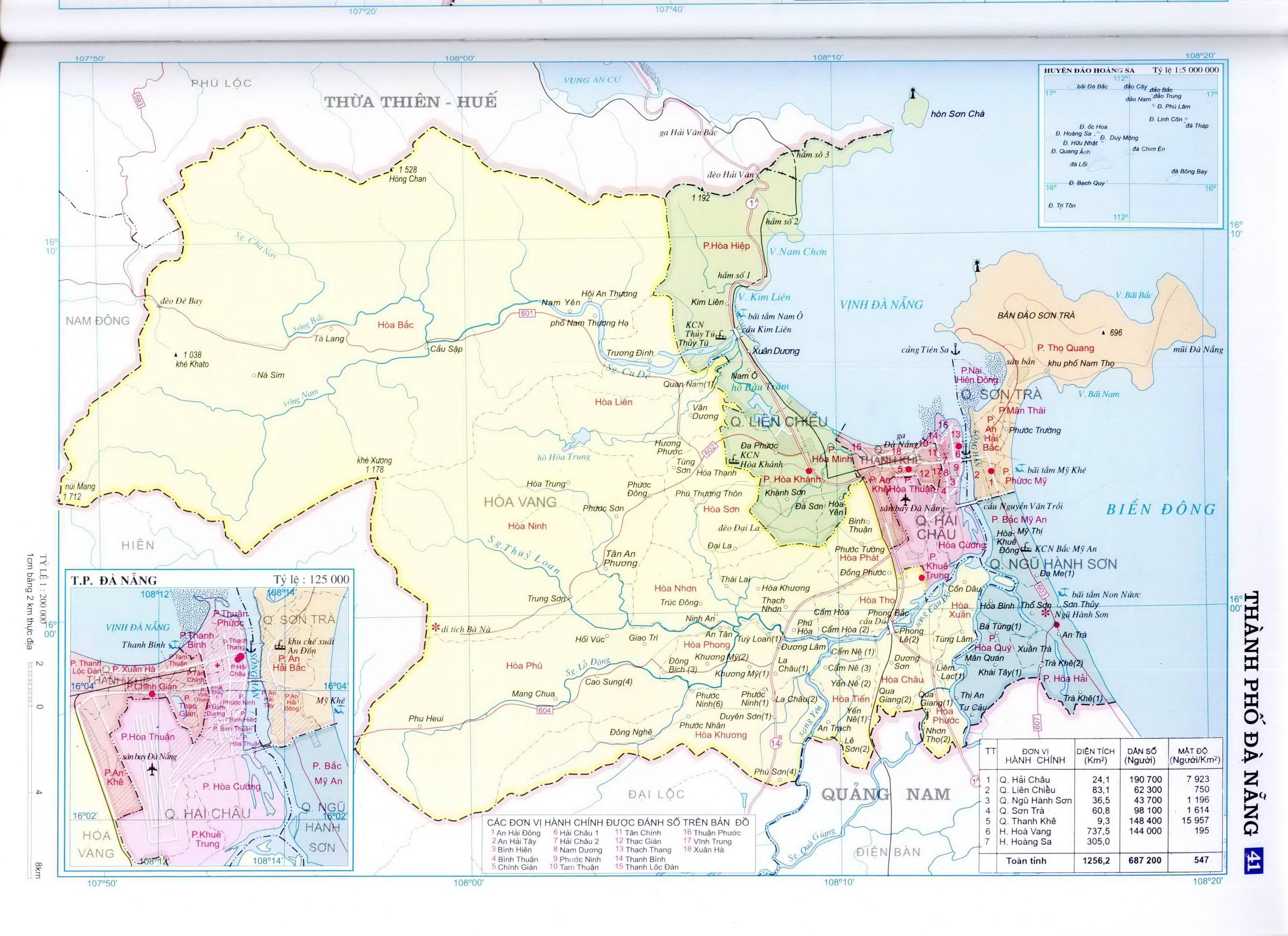 Bản đồ giao thông trên địa bàn Thành phố Đà Nẵng
