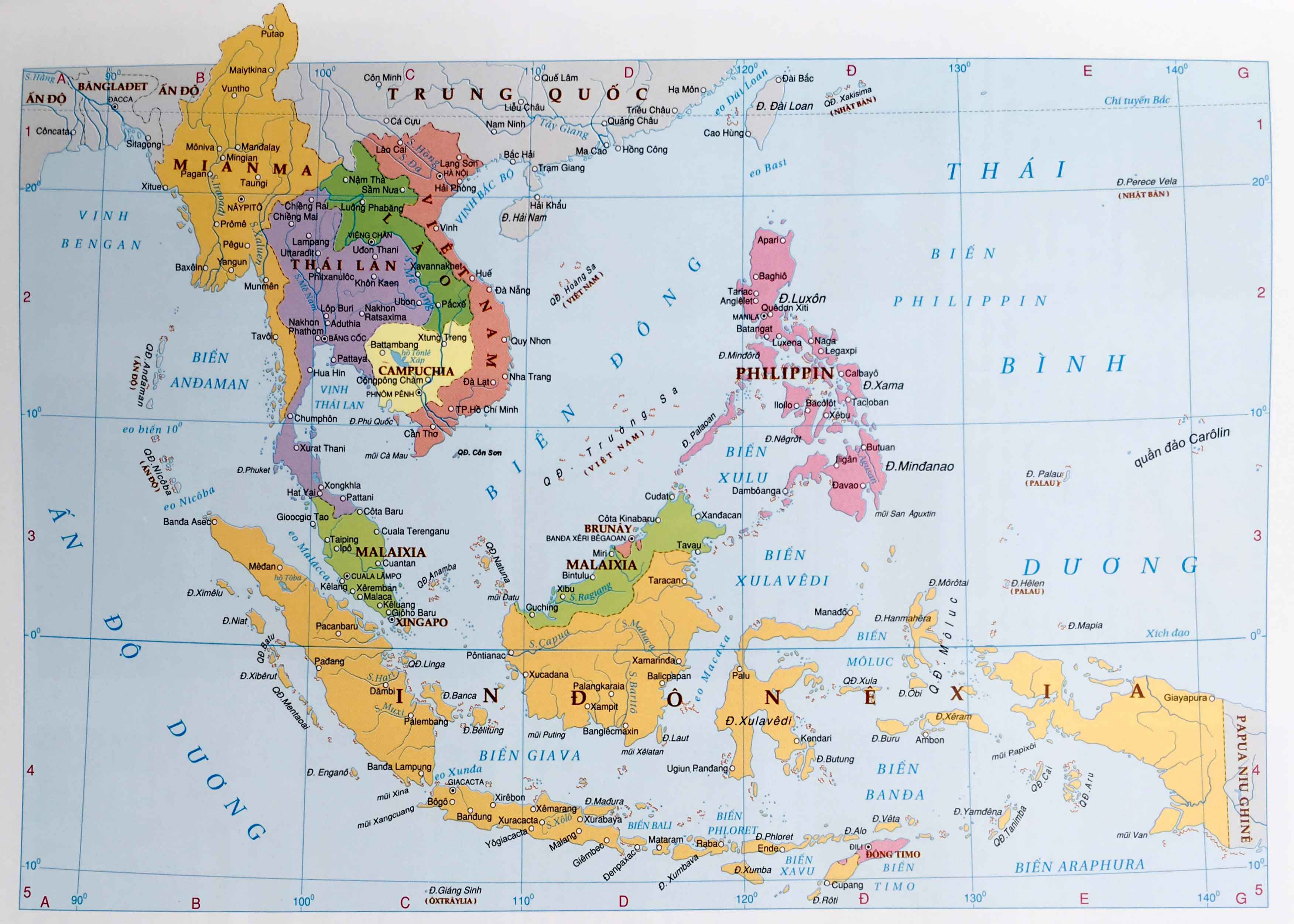 TẢI Bản đồ Châu Á (Asian Map) khổ lớn Mới Nhất 2024